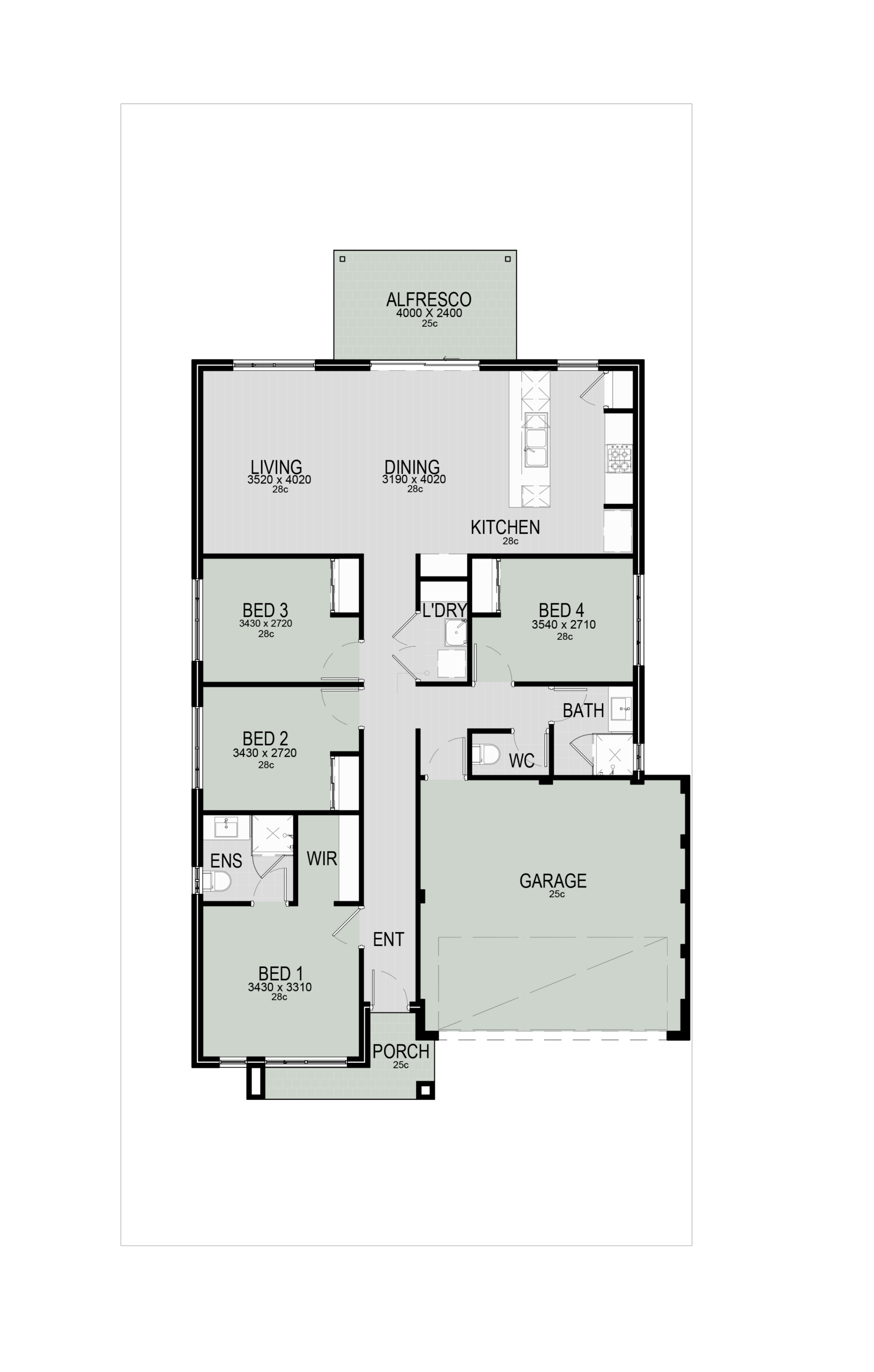 The Southern Cross Floorplan