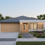 Front elevation of The Avon, a 4 bedroom 2 bathroom home design for a 12.5m frontage