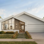 Front elevation of The Butler's Pantry, a 4 bedroom 2 bathroom home design for a 12.5m frontage