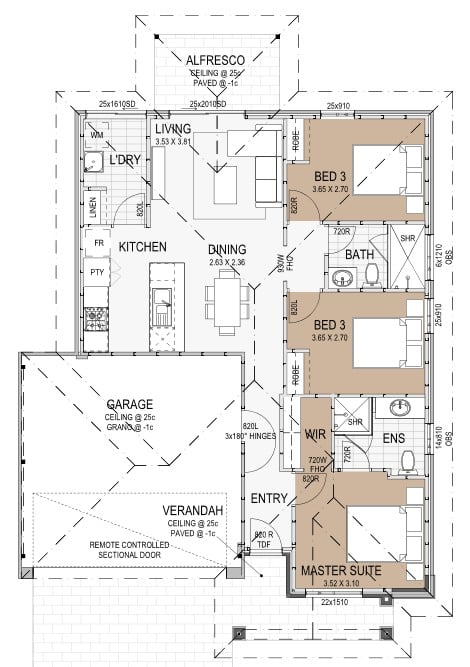 298 Knights Way, Baldivis Floorplan