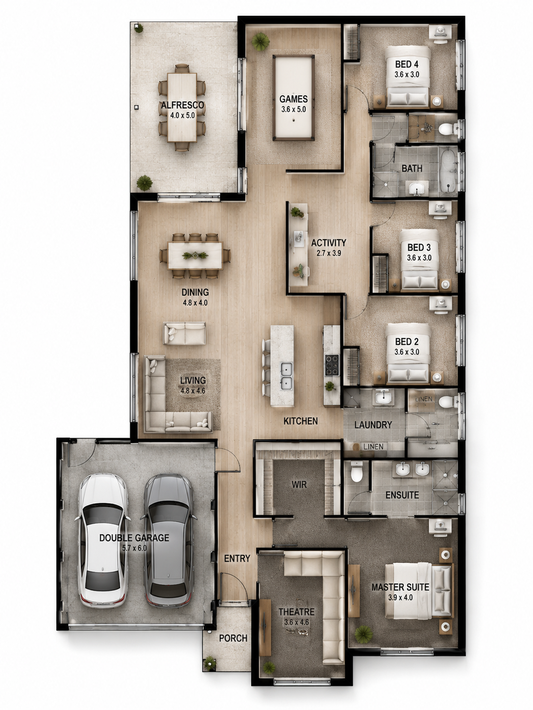 Lot 18 Hardenbergia View, Donnybrook Floorplan