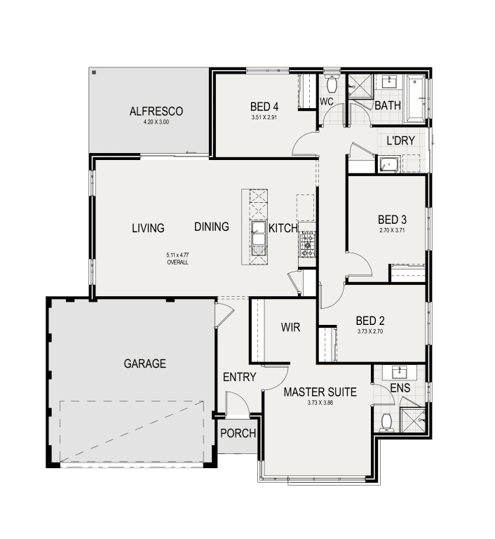 Lot 1, Australind Floorplan