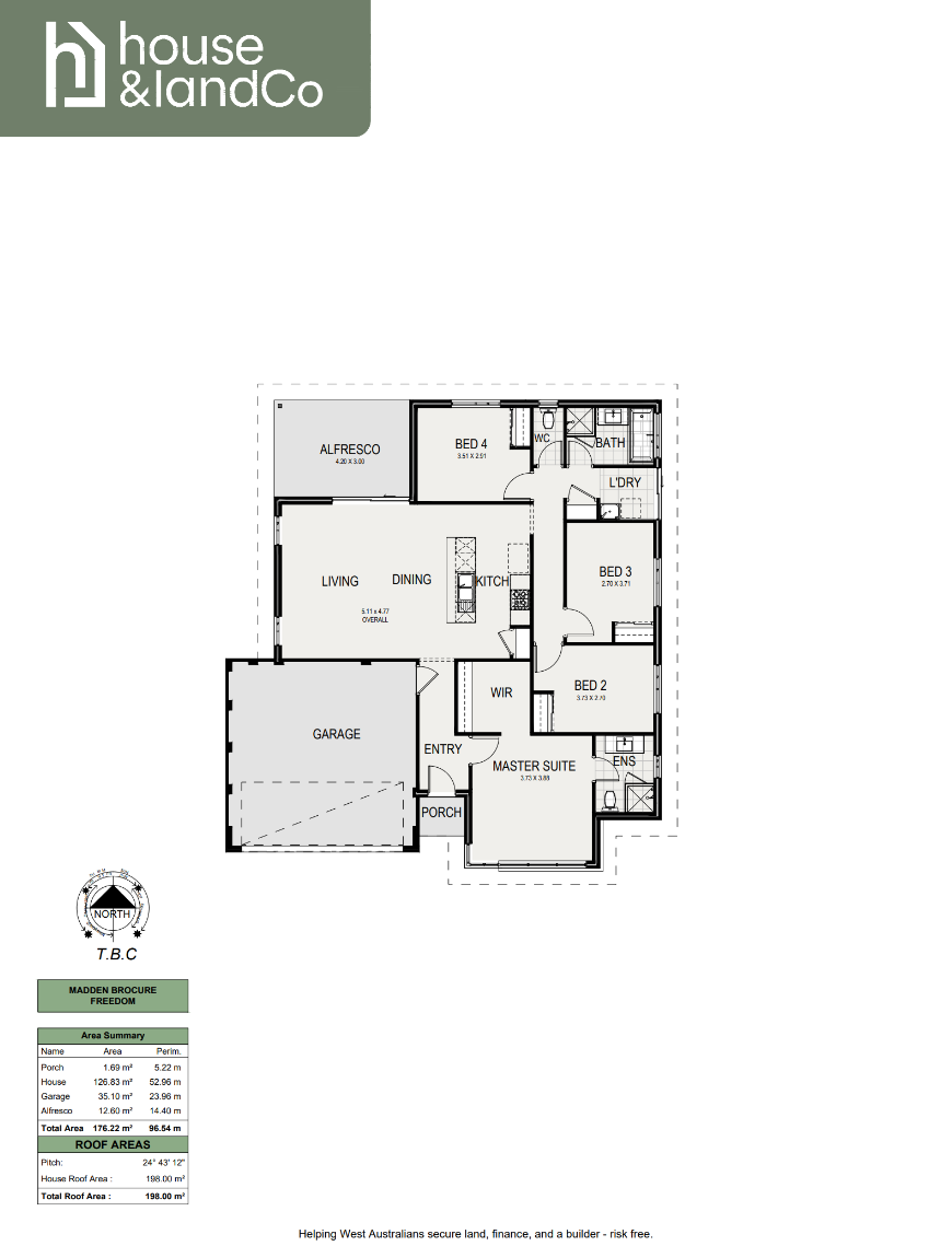 Lot 424 Beadles St, Mariginiup Floorplan
