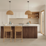 Facade option 2 for The Breakaway, a 3 bedroom 2 bathroom home design for a 12.5m frontage