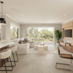 Facade option 4 for The Grandstand, a 4 bedroom 2 bathroom home design for a 12.5m frontage