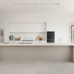 Facade option 3 for The Lookout, a 4 bedroom 2 bathroom home design for a 12.5m frontage