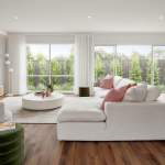 Facade option 4 for The Lookout, a 4 bedroom 2 bathroom home design for a 12.5m frontage