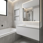Facade option 3 for The Swan, a 4 bedroom 2 bathroom home design for a 12.5m frontage